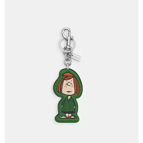Coach X Peanuts CBG56 Linus Bag Charm Keychain Green 2025 75th Anniversary NWT - Picture 1 of 5